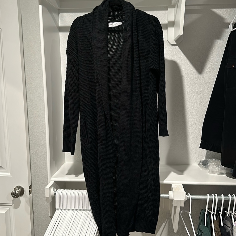 Long Black Cardigan